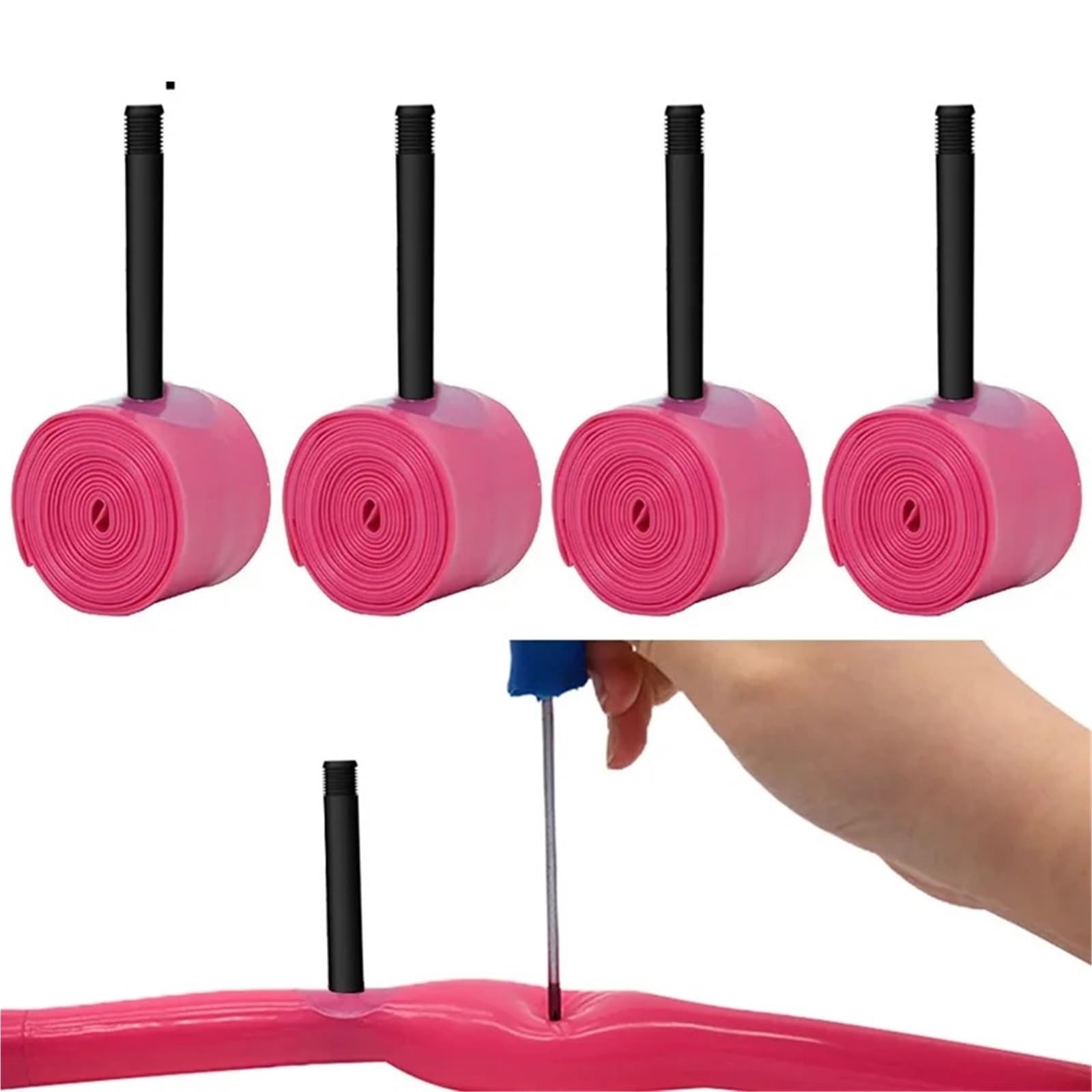 Genérico Cámara De Aire De TPU For Bicicleta, 26/27,5 Pulgadas, Ajuste De Neumático De 1,4-2,5 Mm De Ancho, Válvula Estándar AV For Carretera Y MTB