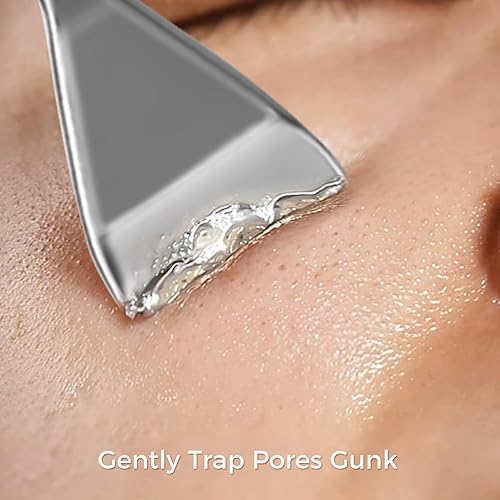 Miniatura 4 de Kit de herramientas para eliminar puntos negros, juego de 6 extractores de espinillas con agujas de acné, pinzas, raspador de poros para manchas,