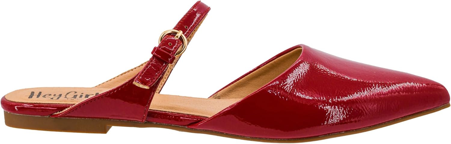 Corkys Footwear Hey Girl Women's Wanna Grab Drinks Mary Jane Mule - Featuring a Pointed Toe, a Lightly Cushioned Insole, and an Adjustable Buckle Strap