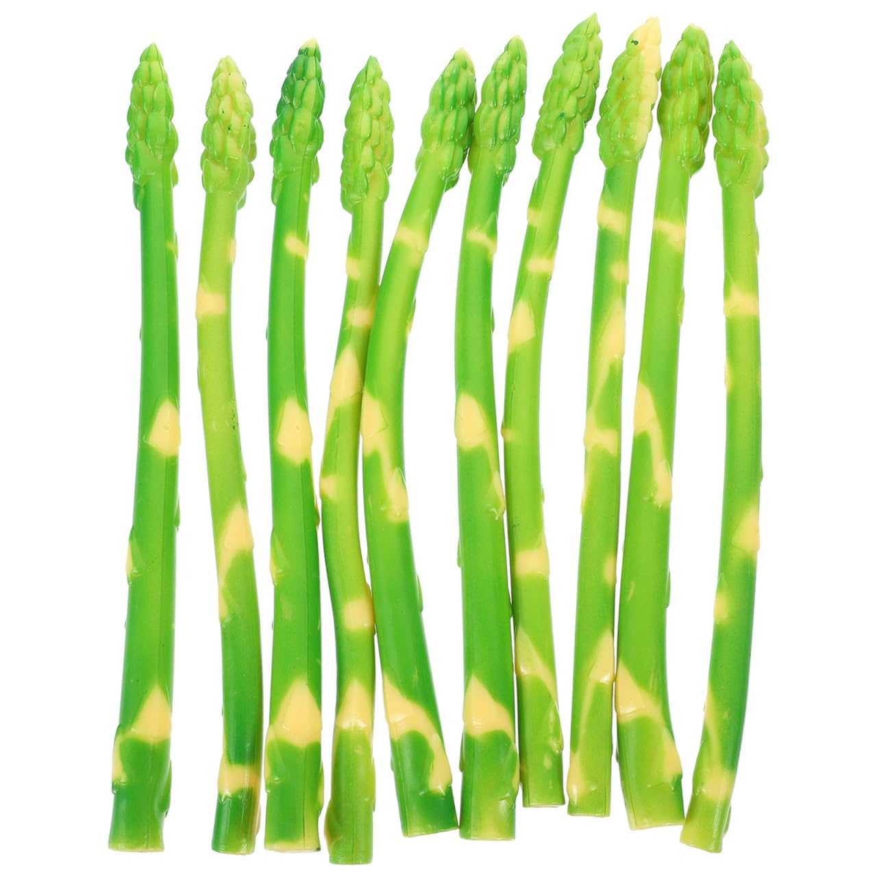 CLISPEED 10pcs Fake Asparagus: Lifelike Artificial Asparagus Stalks for Home Decoration Realistic Green Simulation Asparagus Model Display Prop for