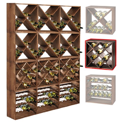 Botelleros Vino Apilable Madera Modular Marca Generic