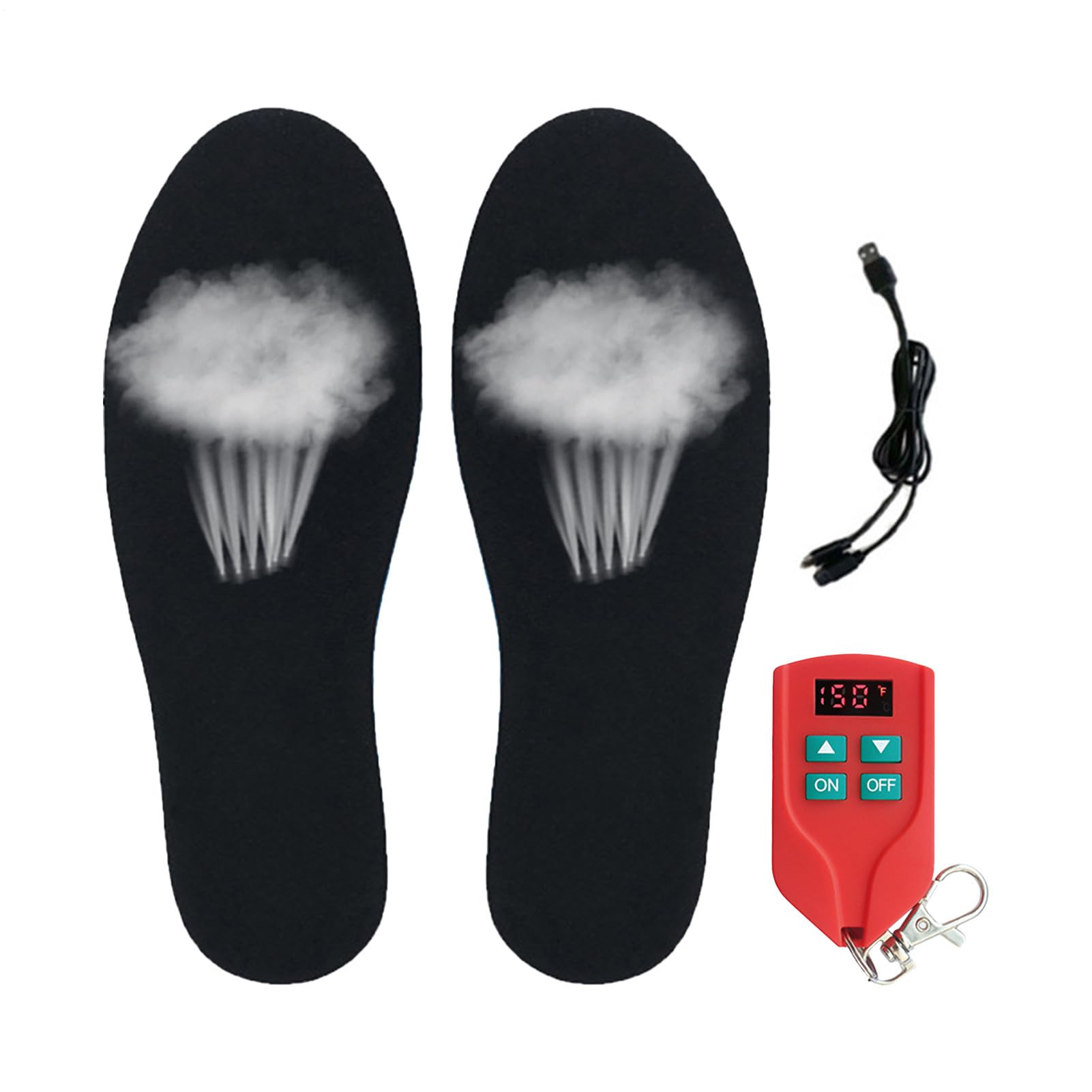 Semelles Chauffantes Rechargeables pour Femme Respirantes, Lavables, | Semelles de bottes chauffantes Respirantes Lavables Ski Moto Randonnée Camping Chasse