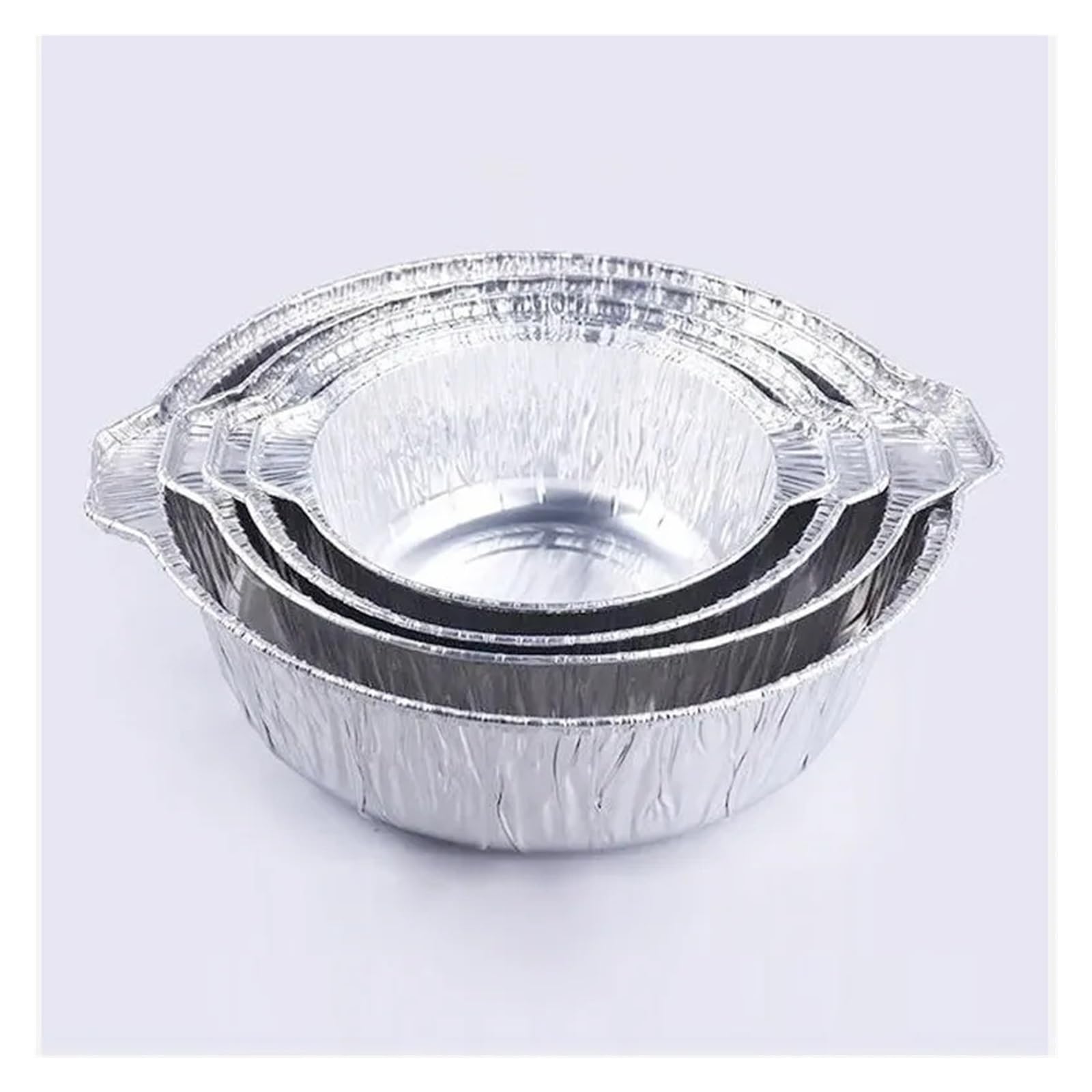 Pentole in foglio di alluminio da 10 pezzi Per Cucina | Utensili monouso for pentole calde, picnic, campeggio, senza lavare(1000ml)
