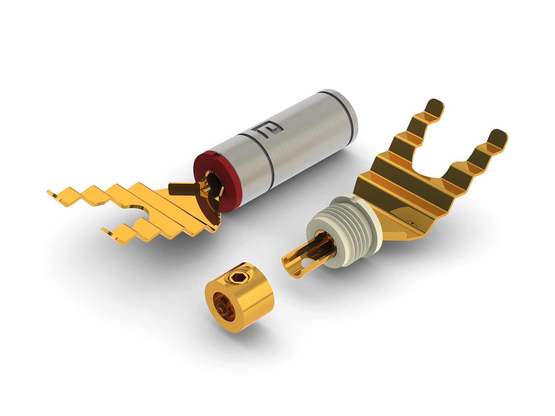 aeco Spade Plug ASP-1931G, 4pcs/1set, Gold Plating