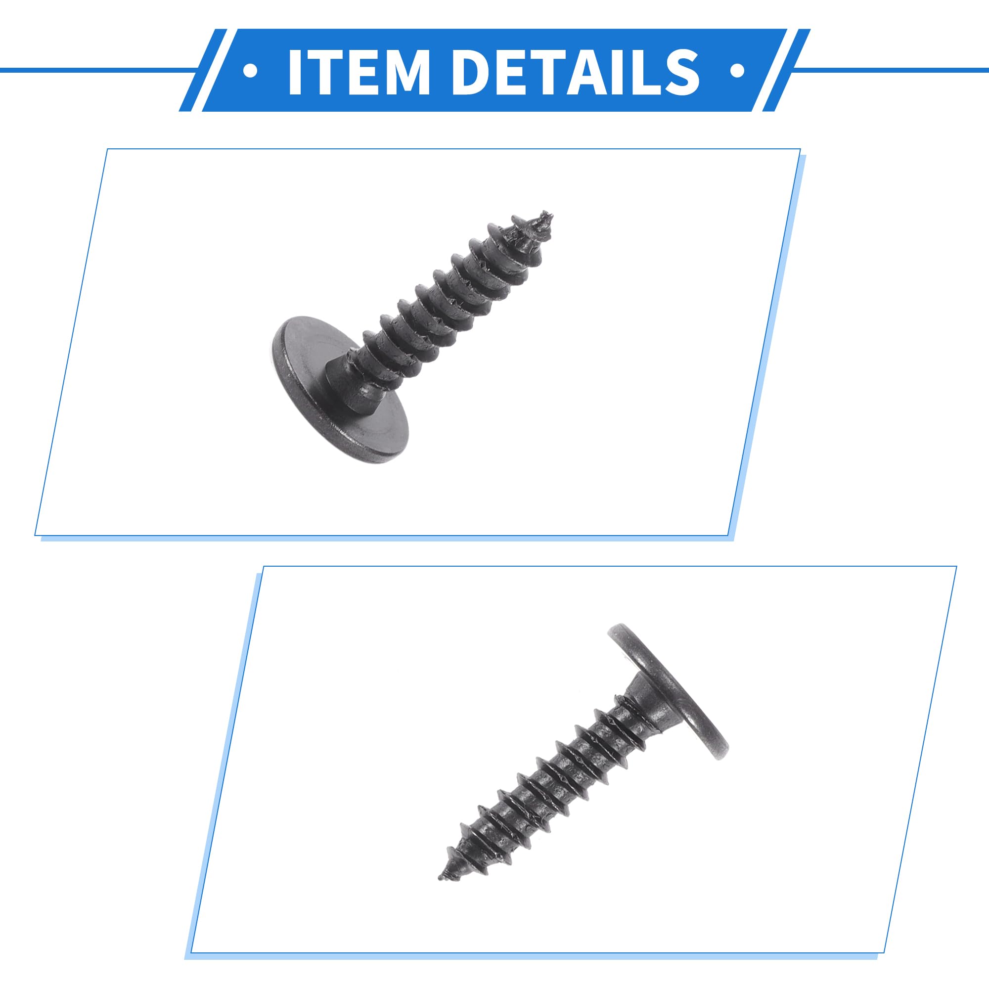 30 Pezzi Viti Paraurti E Paraspruzzi Per Honda E Acura – Compatibili Con Accord, Civic, CR-V, Odyssey E Molti Altri – Misura M5-1.81 X 20 Mm - 2