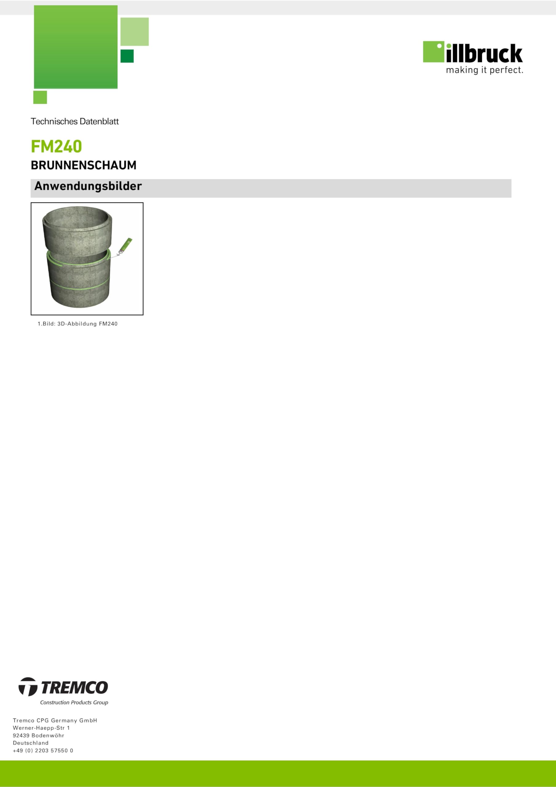 FM240 - Espuma de poliuretano para fuente, resistente a la putrefacción del agua y al calor, 750 ml con limpiador AA290 + pistola de espuma Business, 24 unidades
