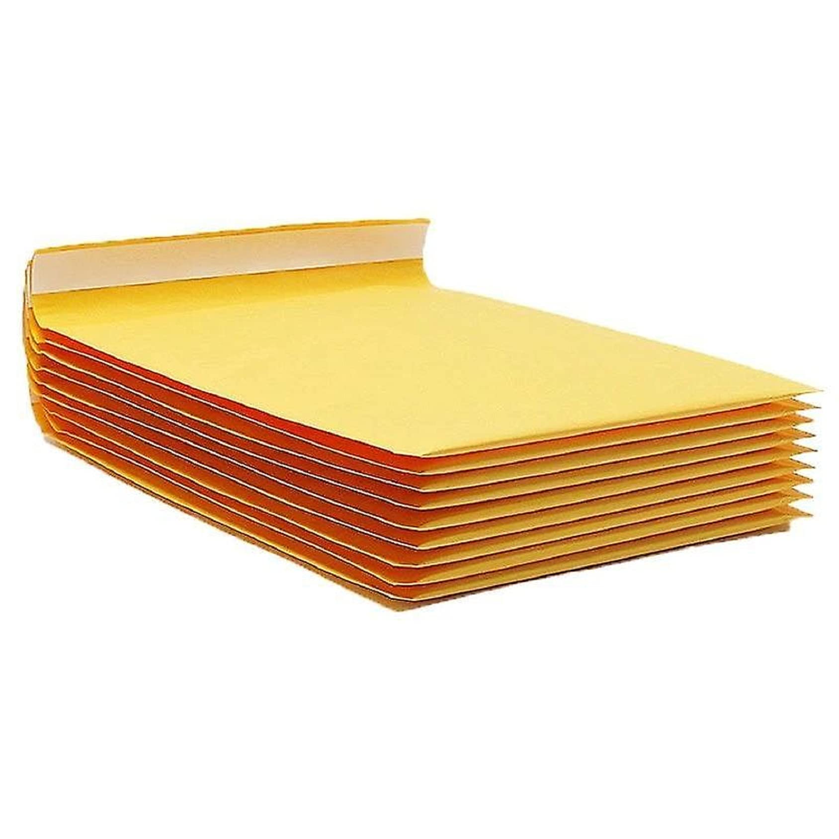 Althiqah Bubble Mailers Padded Envelopes Self Seal Mailing Envelopes Poly Bubble Padded Mailers Matte Shipping Envelopes Packaging for Business (Yellow paper, 9cmx13cm+4cm=50pcs)