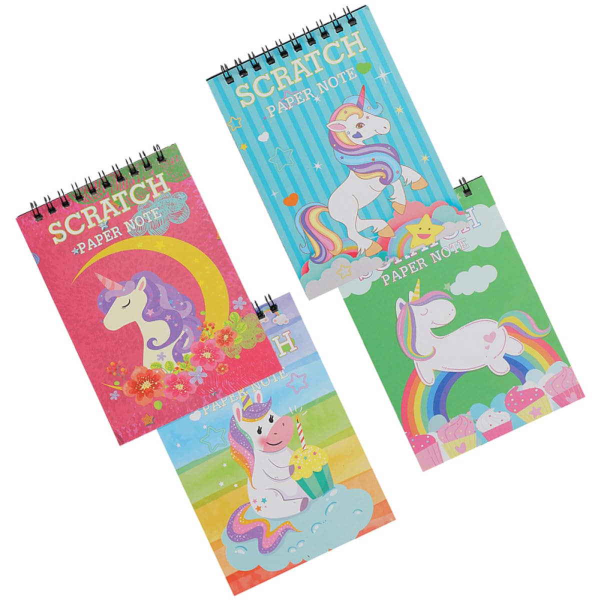 ARTIBETTER 5 Sätze Scratch Bilderbuch Kinderhandwerk Kinderspielzeug Hoch Rubbelkarten Für Für Kleinkind Zeichnen Notizbuch Kratzpads Bunt Papier 4 Stück * 5