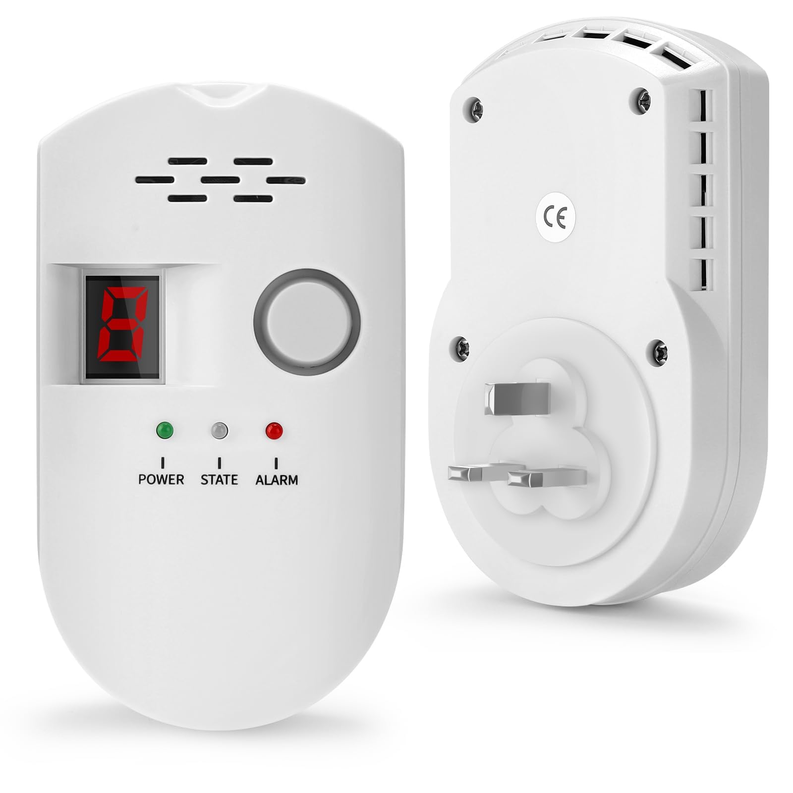 TERRIFINatural Gas Leak Detector, High Sensitivity Plug-in Propane Gas Alarm for Home, Kitchen, and RV, Detects LPG, LNG, Methane, and Combustible Gases