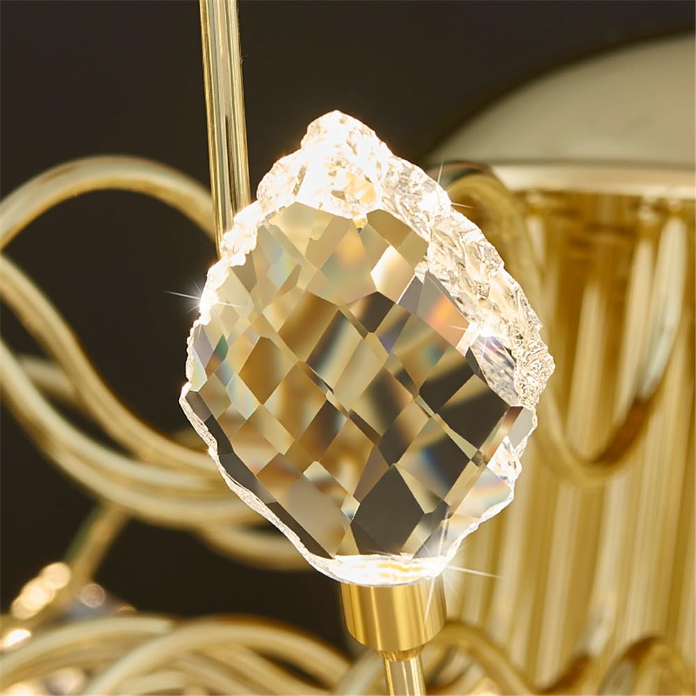 Lampadario di Lusso Contemporaneo in Cristallo con LED, Design alla Moda e Creativo per Soggiorno, Ristorante, Camera da Letto, Villa, Hotel, Salone di Bellezza, Scale, Duplex (C D