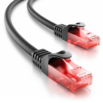 deleyCON 5m CAT6 250 MHz AWG 24 Outdoor Patch Cable LDPE Jacket - Black