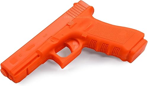Miniatura 3 de American Safety Trainers - (compatibles con Glock) - Pistolas de entrenamiento de polímero sólido no funcionales - Blaze Orange - Fabricado en