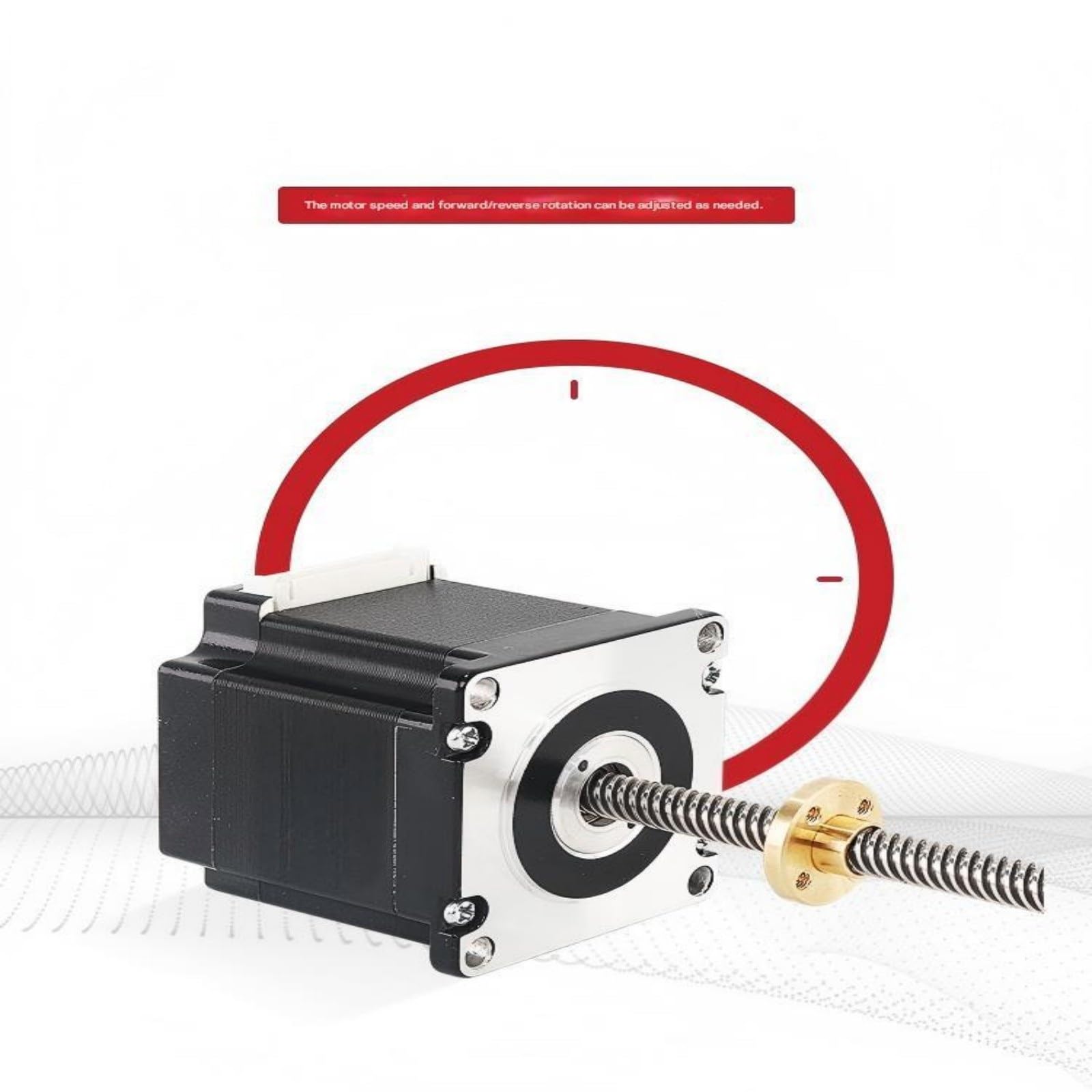 NEMA23 Linearer T8-Schraubenschrittmotor 56 mm 304-Edelstahlschraube Schrittmotor(Height 56mm 4 Screw Lead)