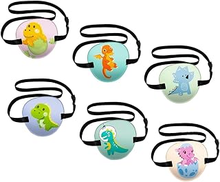 Hemoton 6 Pçs Máscara De Olho Tapa-Olhos Para Adultos Máscara De Olho 3D Reutilizável Sob Tapa-Olhos Pediátricos Tapa-Olhos Único Tapa-Olhos Não Tecido Monocular