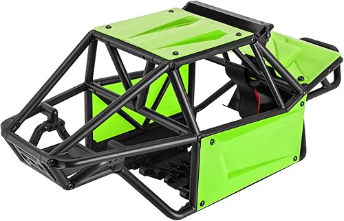 Miniatura 5 de INJORA Nylon Rock Buggy Roll Cage Body Shell Kit de chasis para SCX10 II 90046 UTB10 110 RC Crawler Piezas de actualización (verde)