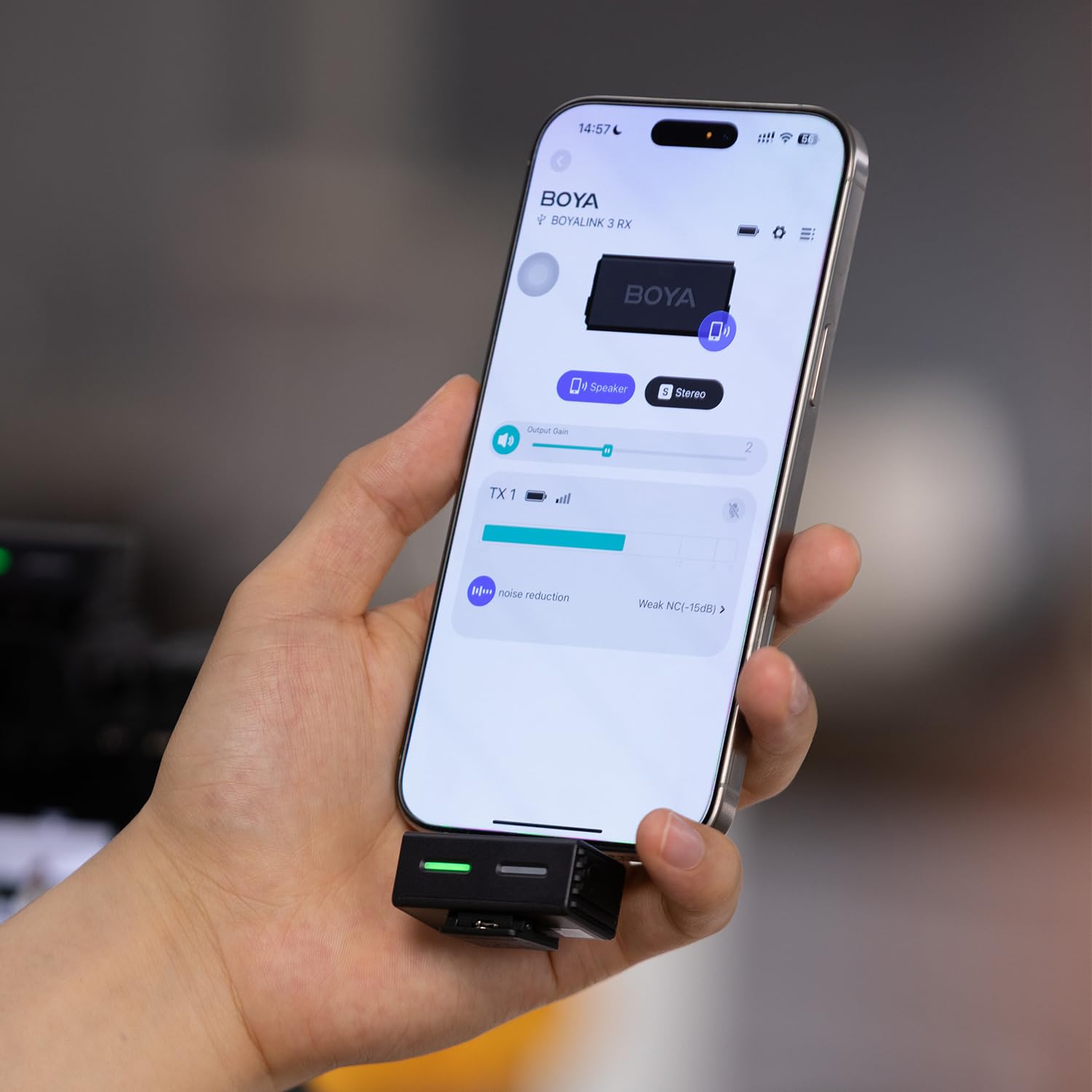 BOYA BOYALINK 3 Accessori per microfono Lavalier wireless, adattatore Lightning MFI per BOYALINK 3 iPhone Registrazione Video Podcast Live Stream
