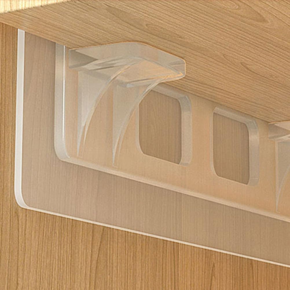 16pcs Self-Adhesive Shelf Pegs Plastic No Drill Shelf Support Pins for Kitchen Cabinet Furniture Closet Partition Bracket Replacement Pegs