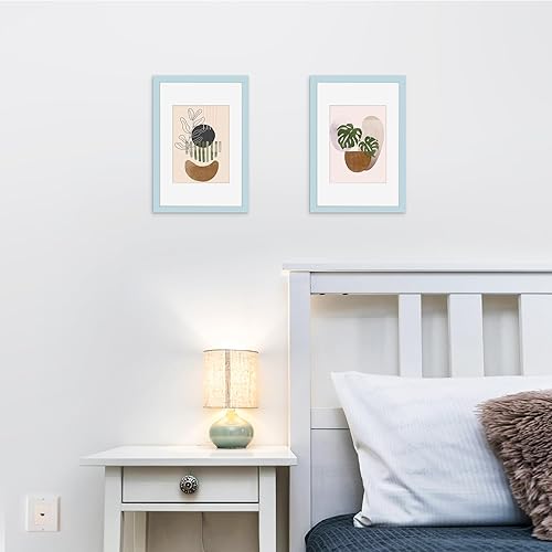 Miniatura 343 de Picrit - Juego de 12 portarretratos de 5 x 7 pulgadas para colgar en la pared o exhibir sobre una mesa, para fotos de 4 x 6 con paspartú o 5 x 7