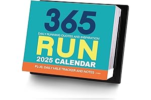 2025 Desk Calendar with Daily Running Inspiration