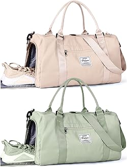 WISEPACKGym Bag Womens,Travel Duffel Carry on Bag Sport Tote Bag Weekend Overnight Bag