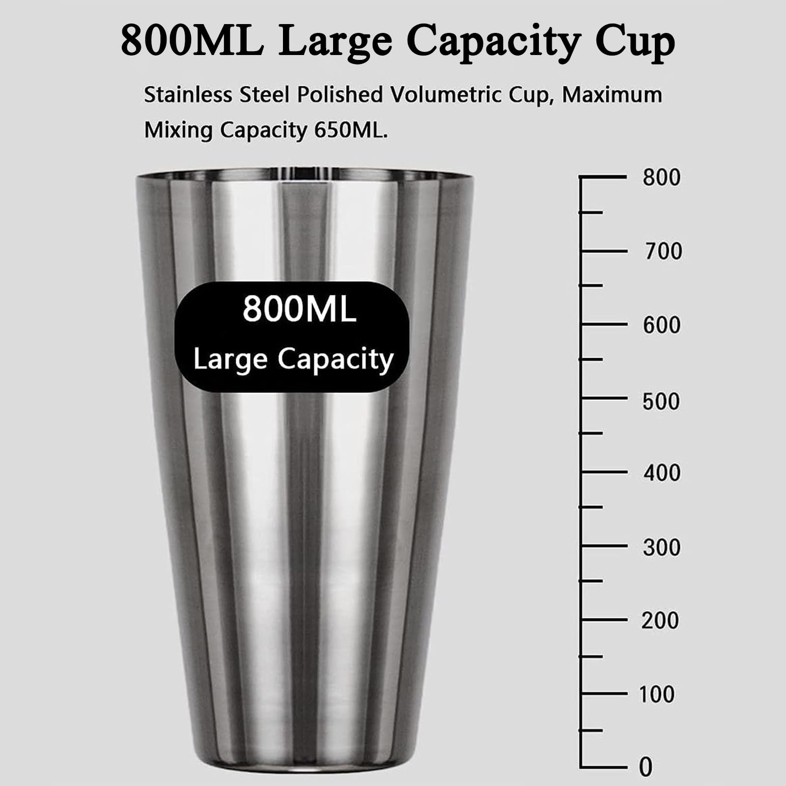 Machine À Milkshake Commerciale de 800 Ml, Mélangeur de Milkshake Électrique de 150 W avec Interrupteur À Double Vitesse, Lame de Mélange en Forme de Papillon, Pieds en Caoutchouc