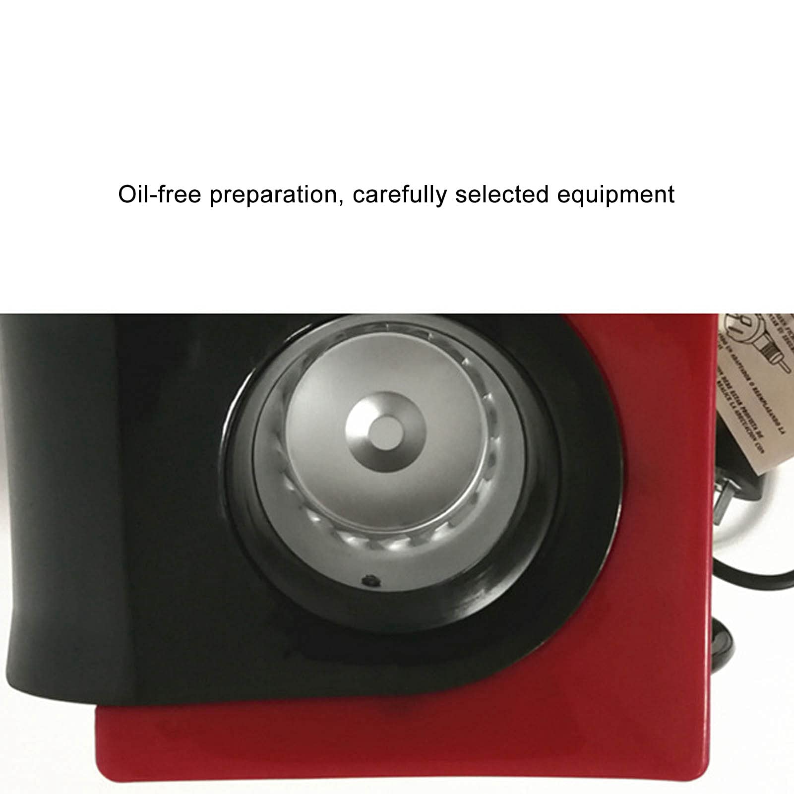 Macchina per Popcorn retrò Rossa, Macchina per Popcorn Ad Aria Calda Senza Olio con Coperchio Staccabile per Regalo di Festa a Casa (Spina europea 220 V)