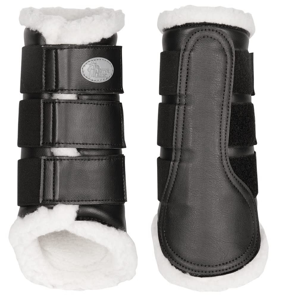 Harry's Horse Beenbeschermers Flextrainer, Color: Negro, tamaño: L
