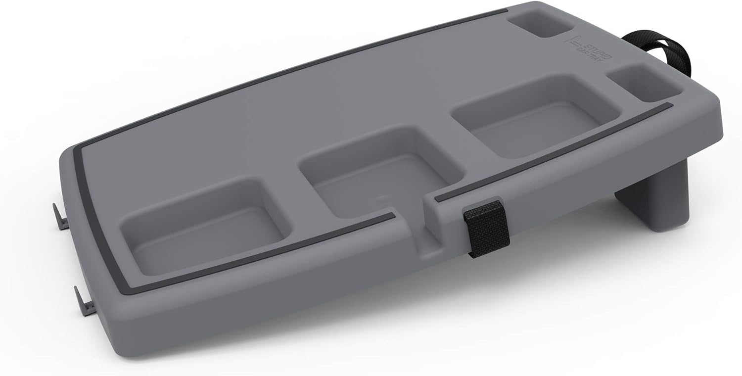 STUPID Car Tray - Classic Car Tray - Ultimate Car Organizer & Mobile Office - Includes 3 Elastic Straps - Dark Moon : Automotive