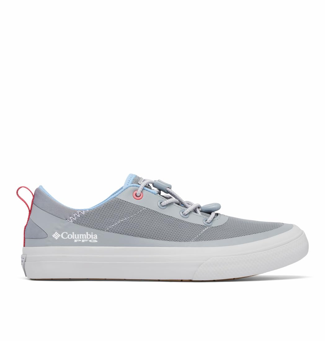 Columbia Women's Bonehead PFG, Tradewinds Grey/Sunset Red, 8