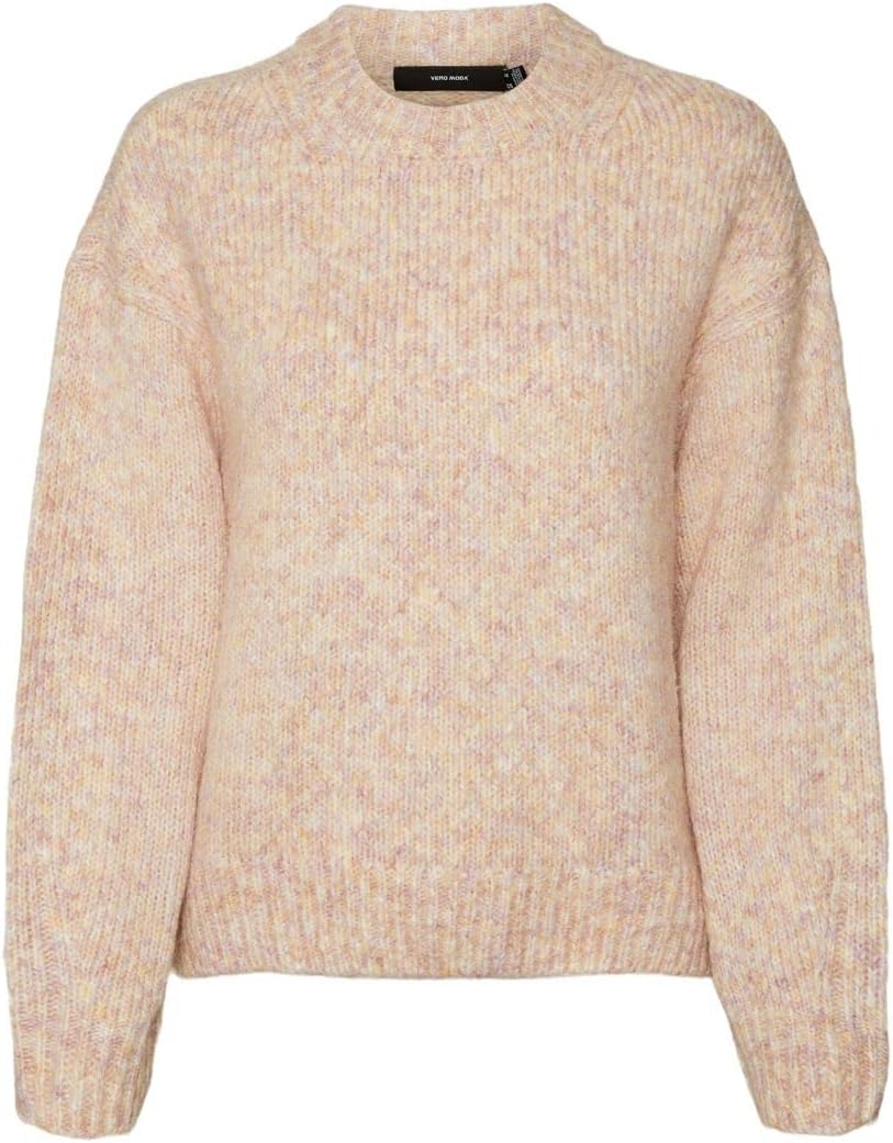 Vero ModaWomen's Vmcally Ls O-neck Pullover Boo Rep L/S knitwear