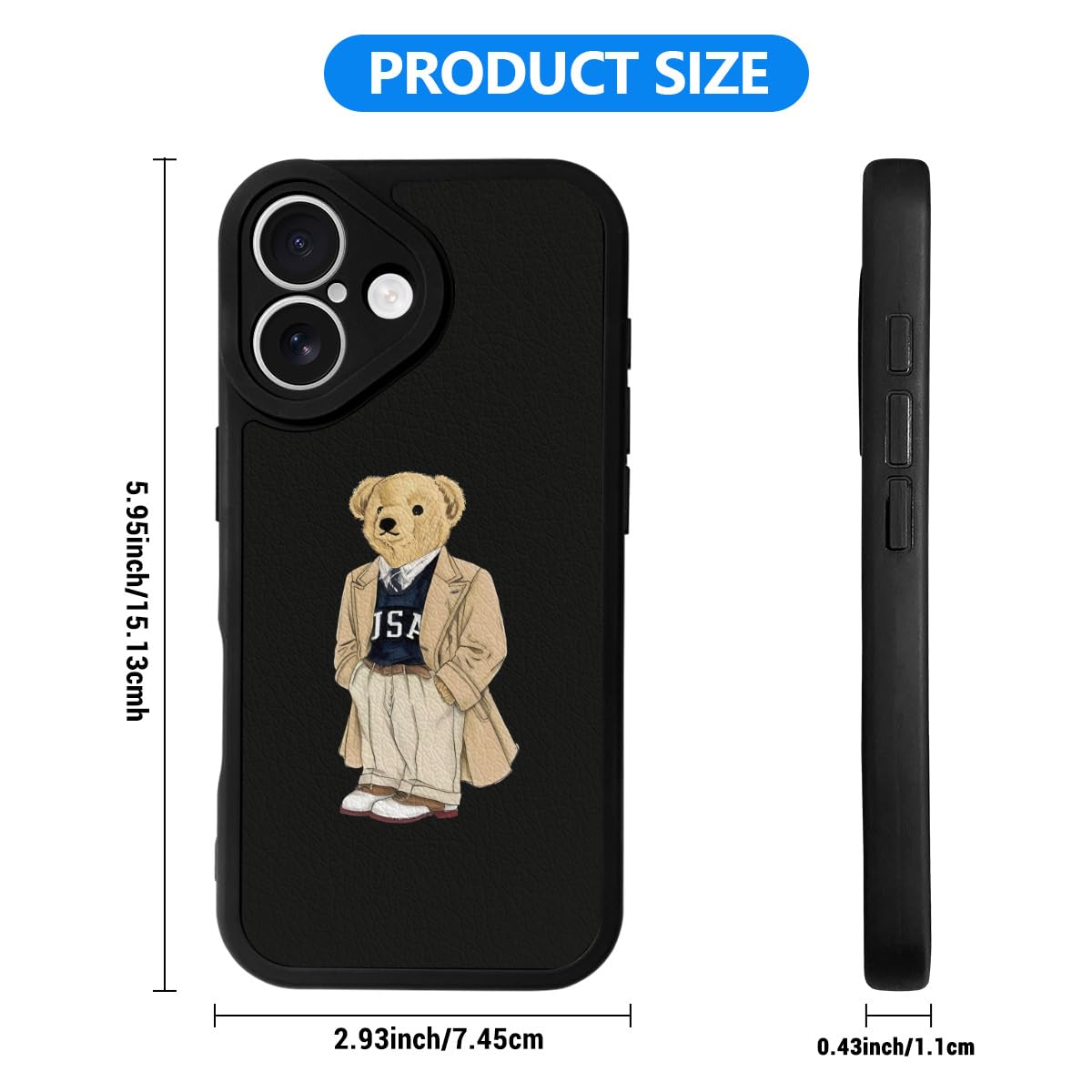 Amazon.co.jp: くま ポロベアー bear polo bear iPhone 16 ケース