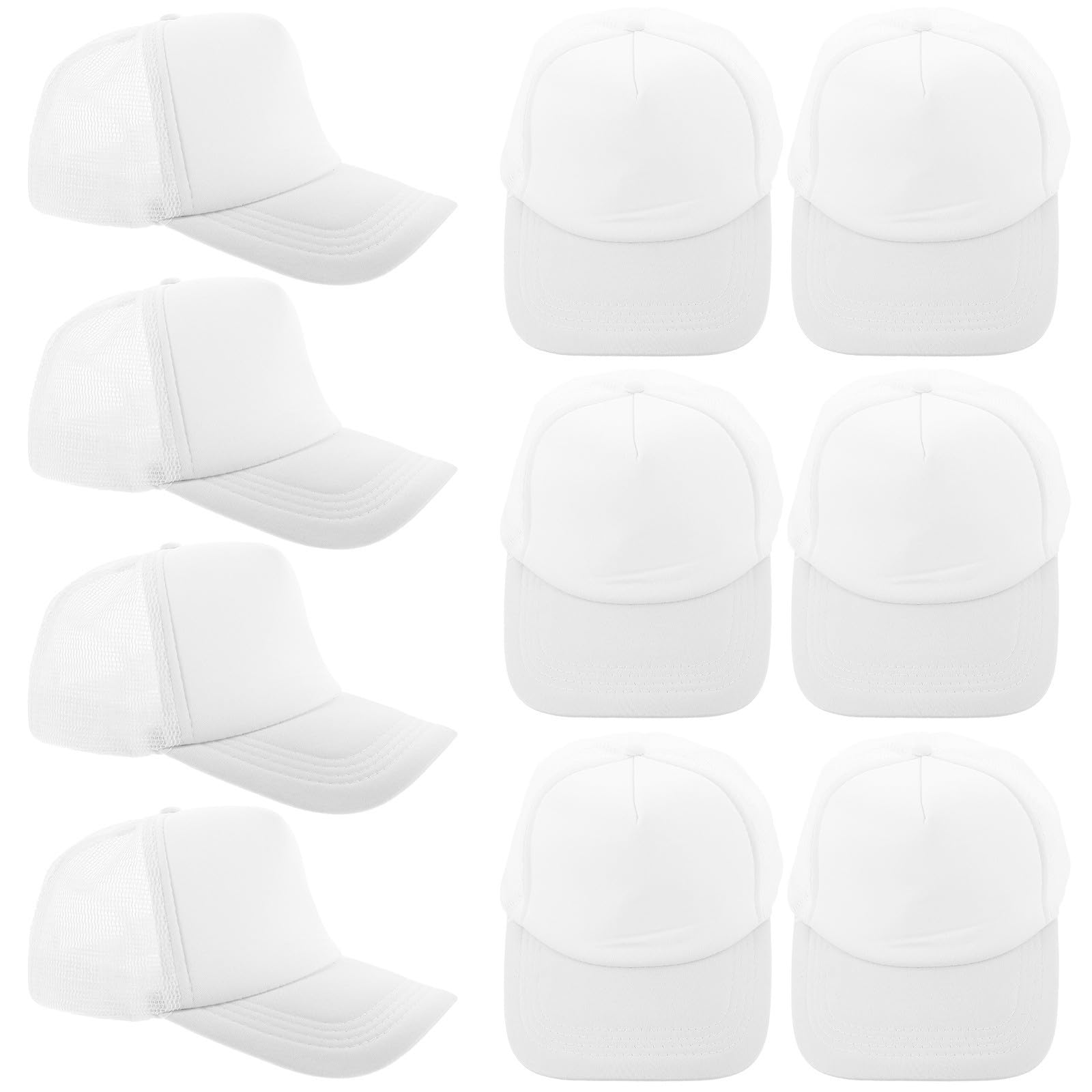 Sombrero de Sublimación DIY Azul para Vacaciones y Camping, Gorra de Béisbol de Poliéster Diseño Transpirable y Resistente, Ideal para Grupos y Eventos