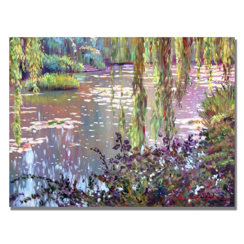 Trademark Fine Art Homage to Monet by David Lloyd Glover Canvas Wall Art, 26x32-Inch