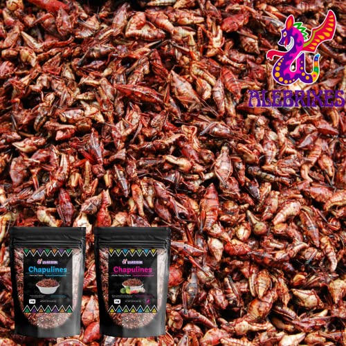 Alebrixes | Chapulines From Oaxaca 1.76 oz (50g) | (Grasshoppers) Premium Fresh Gourmet Edible Insects | Marinated Natural Flavor | Vacuum Sealed Bag - Always Fresh (Not Dehydrated) Mexican Snack. - Image 4