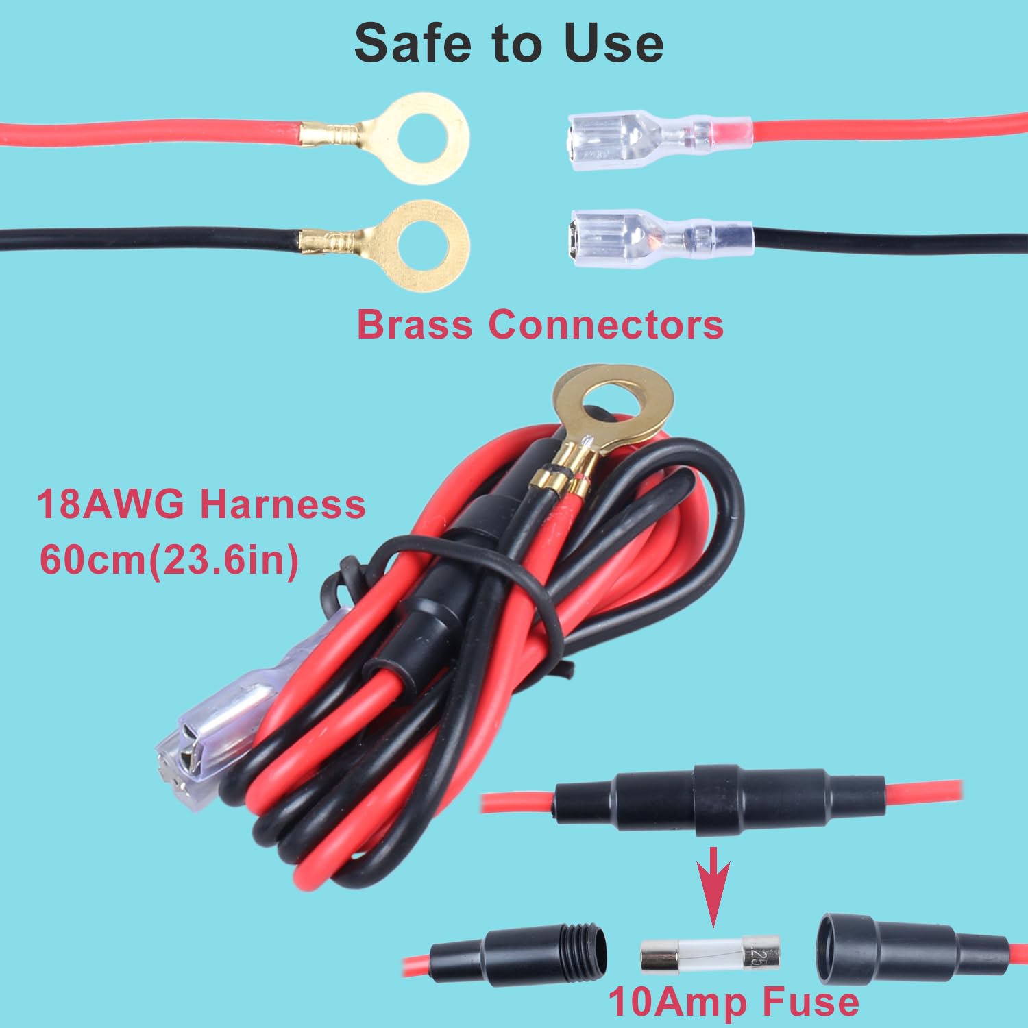 1Pc Automotive 12V Voltage Gauge with Touch Switch Car Digital Display Volt Gauge, DC 12V 24V with Waterproof Voltmeter Panel for Boat Marine Vehicle Motorcycle Truck ATV UTV Car
