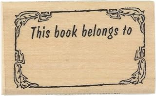 Stamps by Impression This Book Belongs to Teacher Rubber Stamp