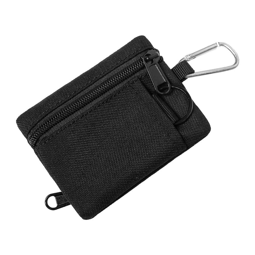 EDC Torby nylonowe, małe etui Molle, mini torba użytkowa, saszetka, nerka z karabińczykiem, torba pierwszej pomocy, organizer do przechowywania na świeżym powietrzu, kemping, wędrówki, czarne