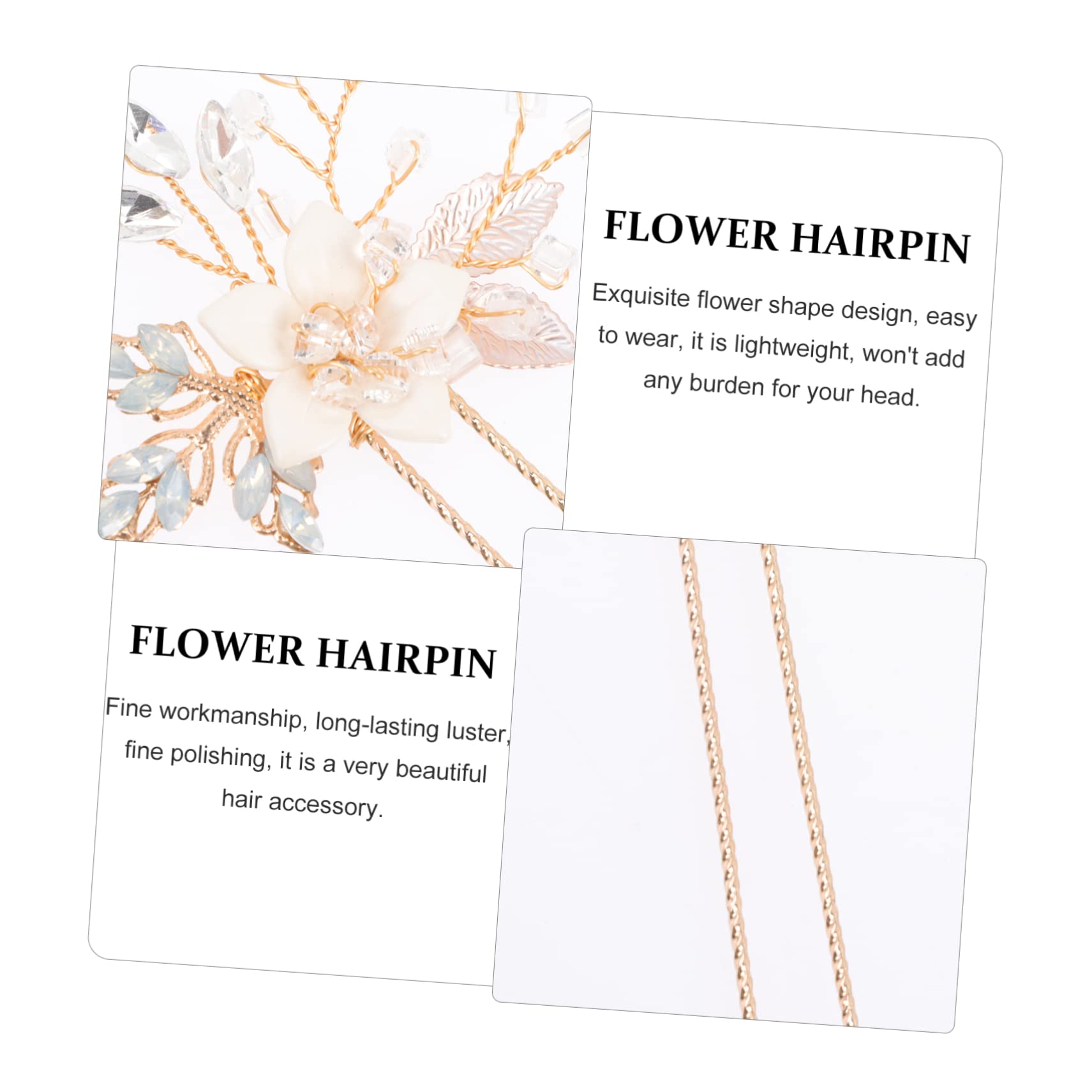 minkissy 5paia Fermaglio Per Con Strass Forma Di Fiore Accessorio Elegante Per Sposa e Cerimonie Confezione Da Leggero e Comodo Da Indossare Decorazione Brillante Per Matrimoni e Feste