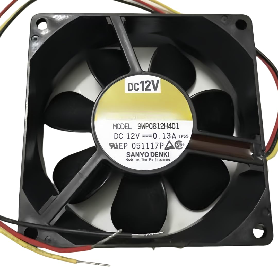 CZVJUKBYP 9WP0812H401 DC12V 4.56W 0.13A 8CM 8025 Cooling Fan 80X80x25MM