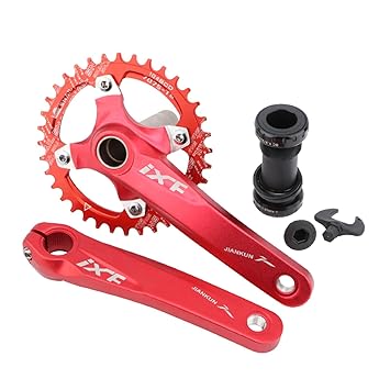 UJEAVETTE Bike Crankset 104Bcd Chainring 8 9 10 11 Speed BMX Bicycle Part Red_36T|Bicycle|Bicycle for Men Adult|Bicycle Light|Bicycle for Men|Bicycle for Kids|Bicycle Pump|Bicycle for