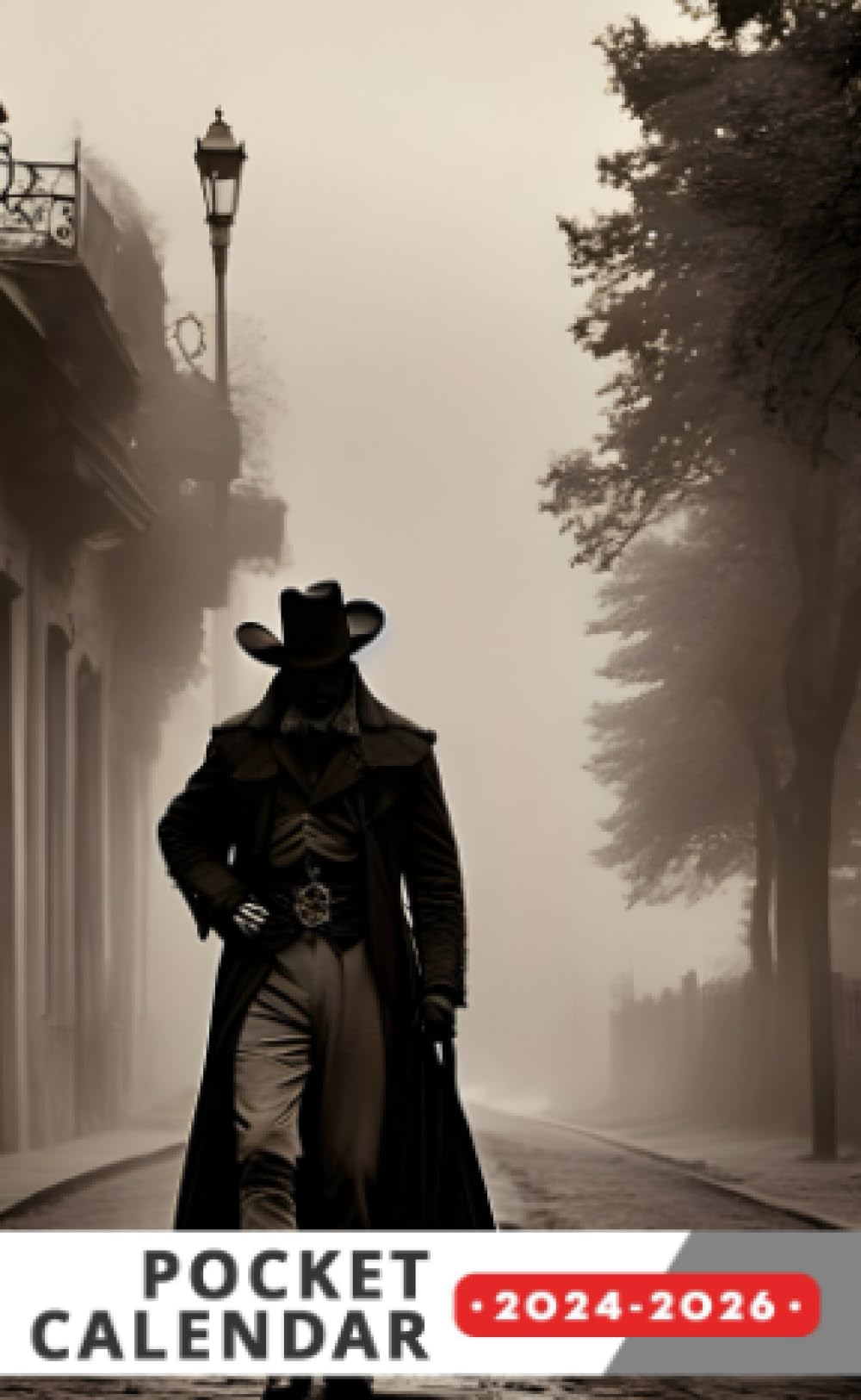 Pocket Calendar 2024 - 2026 With Moon Phase: Three-Year Monthly Planner for Purse , 36 Months from January 2024 to December 2026 | Paisaje urbano | Época victoriana