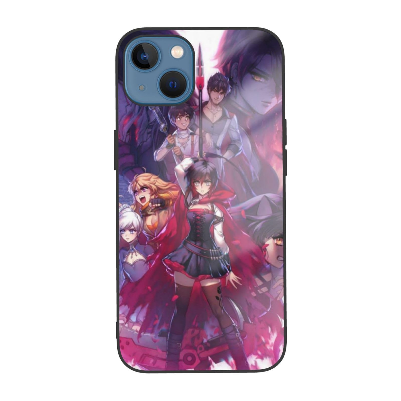 Impact Case for iPhone 13 Phonecase Fall Proof Ip13-6.1in RWBY Pattern White