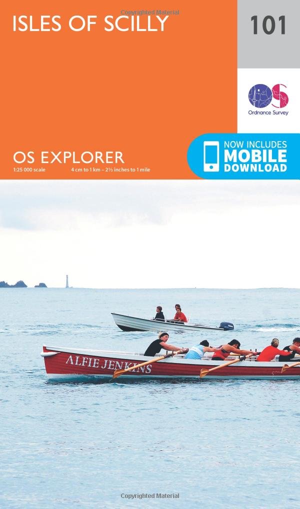 Isles of Scilly Map | Tresco & St Agnes | Ordnance Survey | OS Explorer Map 101 | England | Walks | Hiking | Maps | Adventure