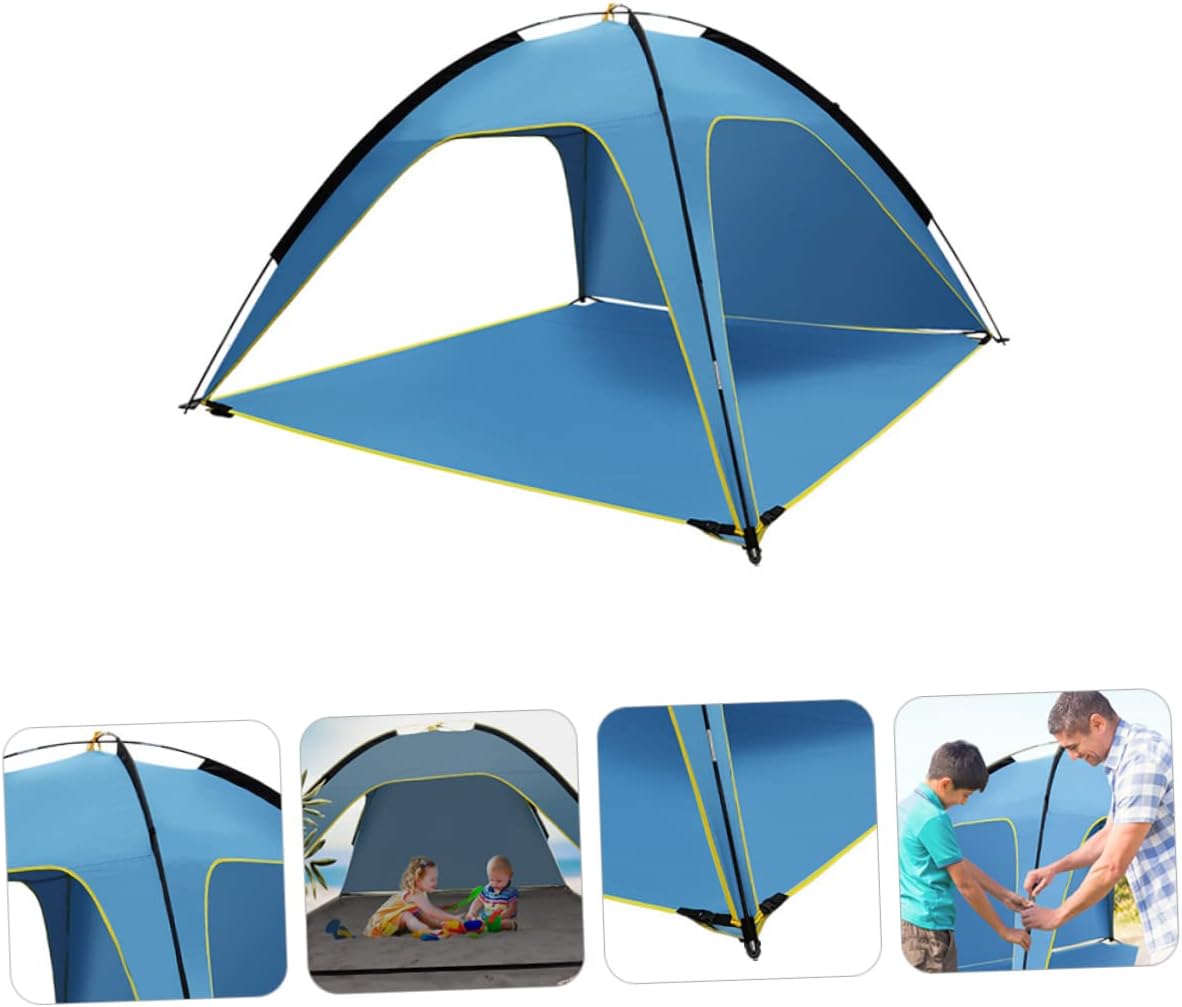 Camping Tent Quick Setup Ventilated Spacious Outdoor Canopy Sunscreen Rainproof Tent