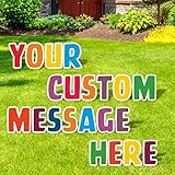 Personalize Letter Yard Signs | Build Your Own Sign | Custom Outdoor Decorations | Birthday |...