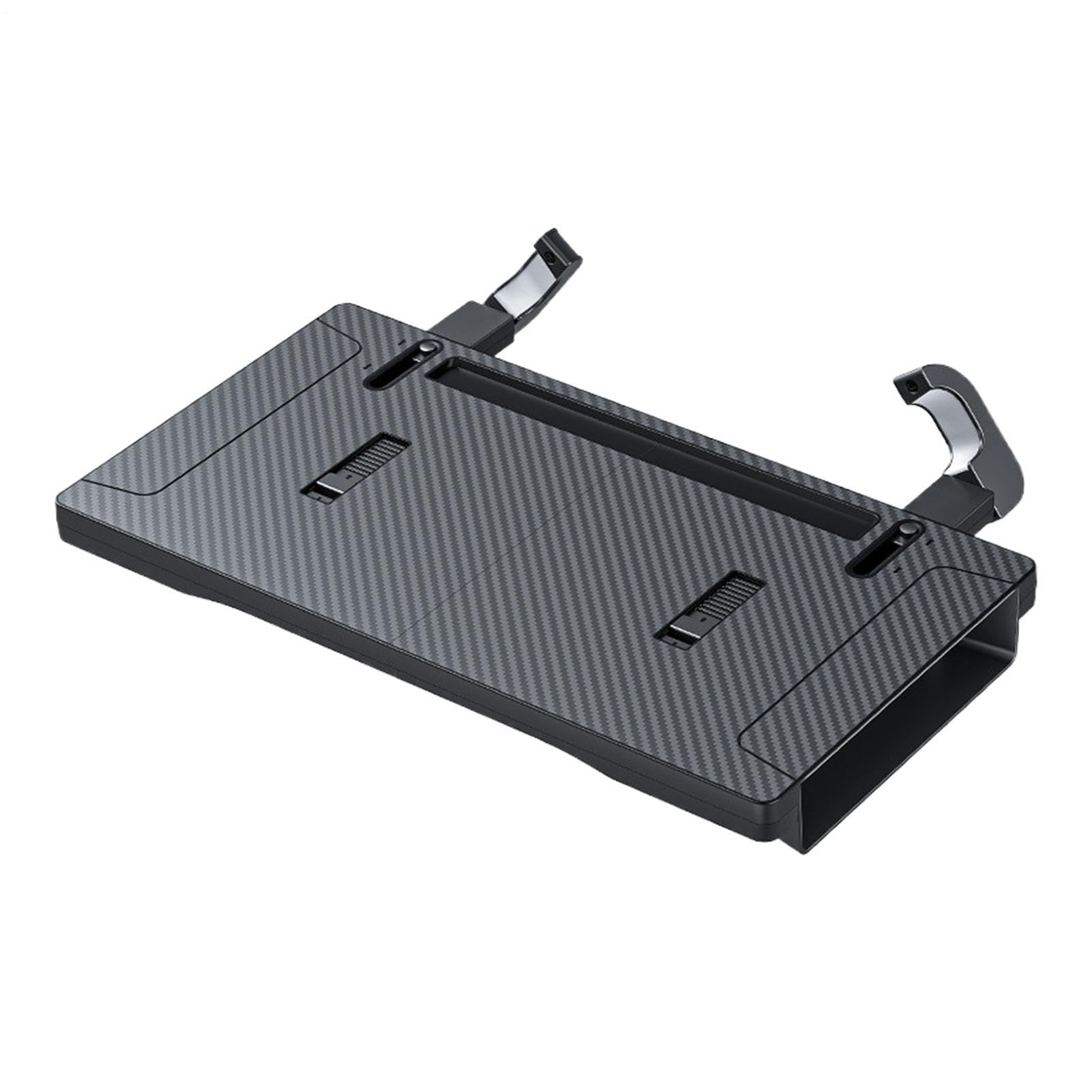 Mesa para Volante Superficie Antideslizante y Versátil con Almacenamiento | Soporte para Ordenador en Volante para Comer, Ver Vídeos, Trabajar o Videollamadas con Móvil o Tablet