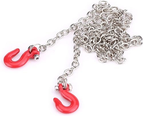 Miniatura 3 de VGEBY1 Gancho de cadena a control remoto, mini gancho de remolque, cadena de remolque de metal, accesorios para 110 SCX10 D90 RC Crawler modelo de