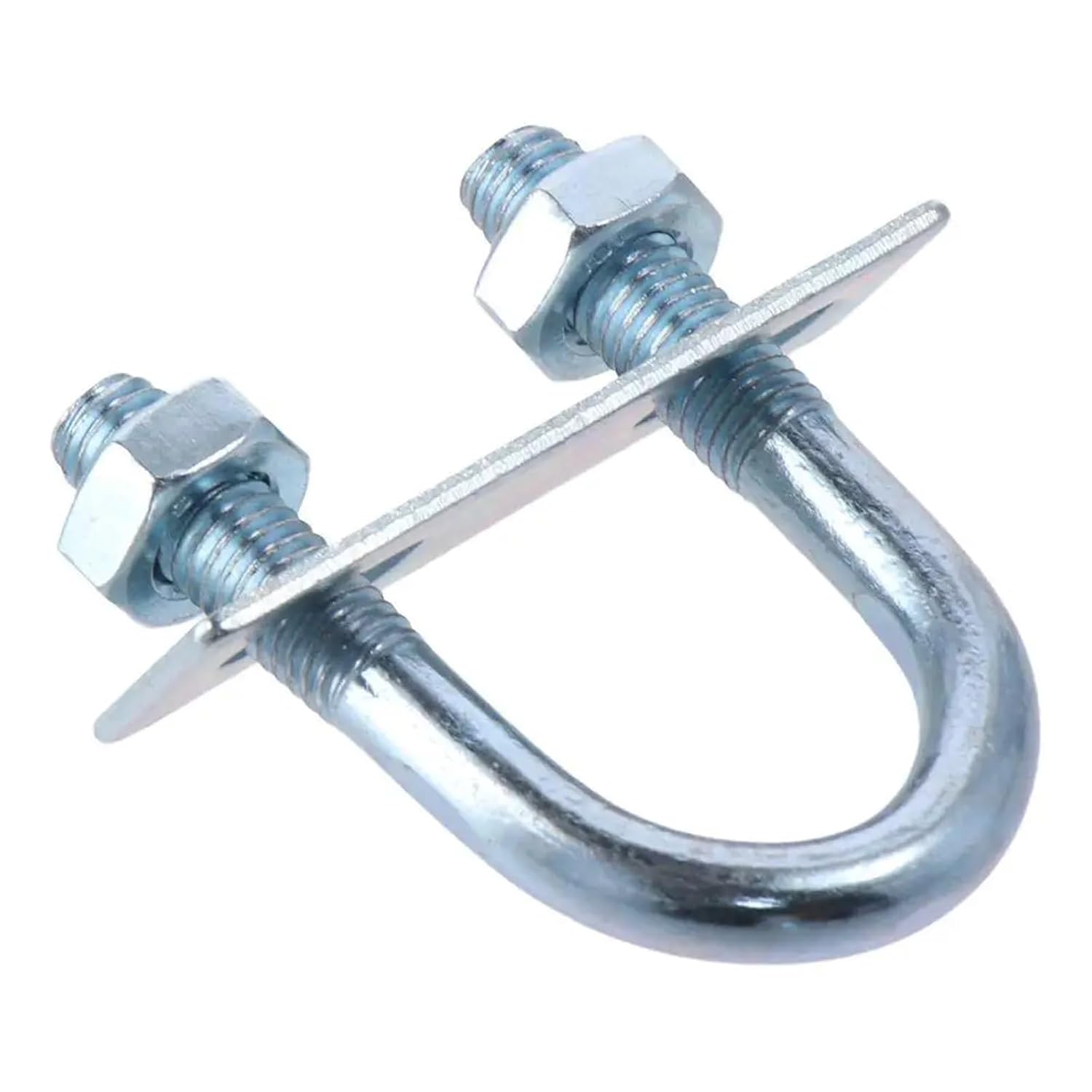 M8 Round U-Bolts 8PCS Steel Galvanized U Clamp with Nuts Washers