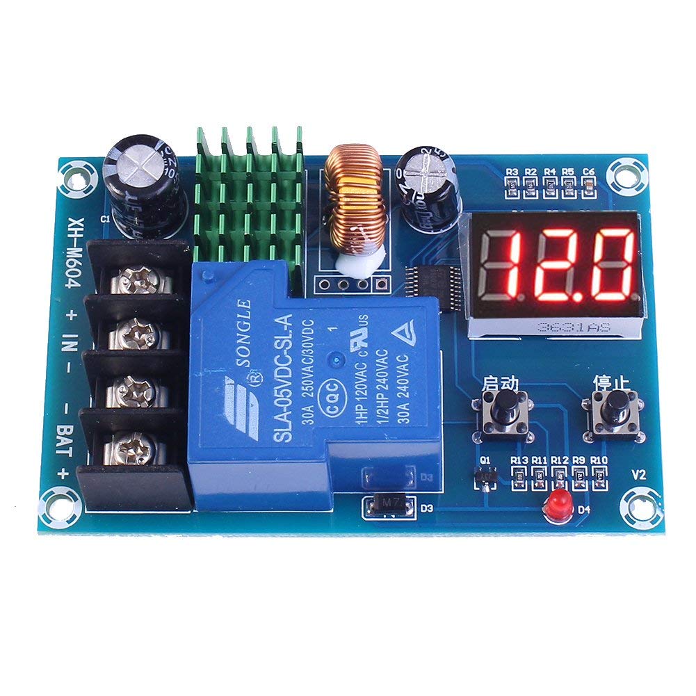 REES52 DC 6V-60V Programmable Digital Battery Charge Controller Protection Switch for for Lead Acid Lithium Solar Panel Battery