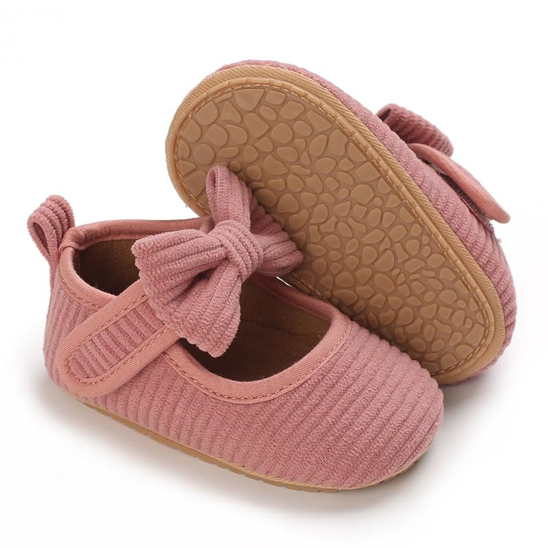 Newborn Baby Girls Dress Shoes Infant Bowknot Soft Sole Mary Jane Moccasins Baptism Christening Crib Shoes Wedding Princess Flats2